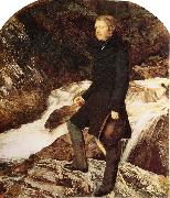 Sir John Everett Millais John Ruskin, portrait Sweden oil painting artist